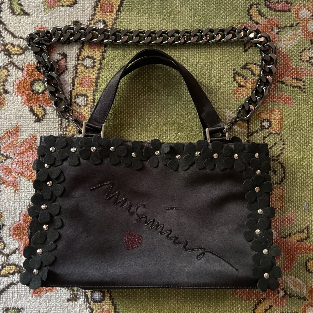 black moschino shoulder bag